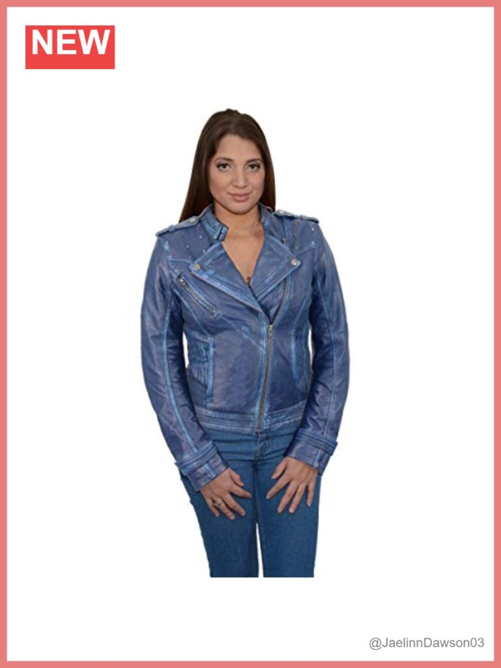 Women's Premium Sheepskin Leather Motorcycle Biker Jacket